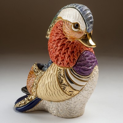 Mandarin Duck Figurine by De Rosa Rinconada