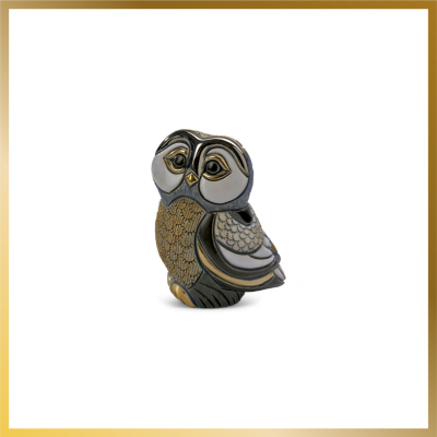 Blue Owl Figurine by De Rosa Rinconada