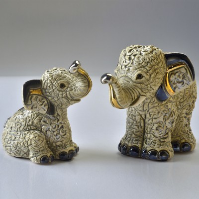 Asian Elephant Baby Figurine by DeRosa Rinconada