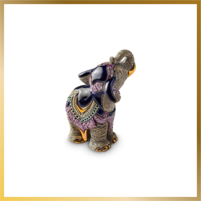 Figurine Bébé Éléphant Indien Coloré DeRosa Rinconada