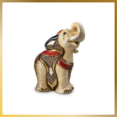 Sumatran Elephant Figurine by DeRosa Rinconada