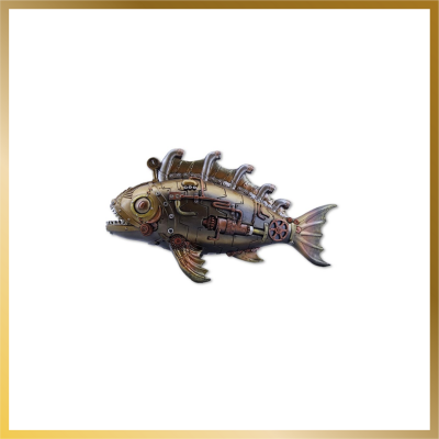 Figurine poisson Style Steampunk