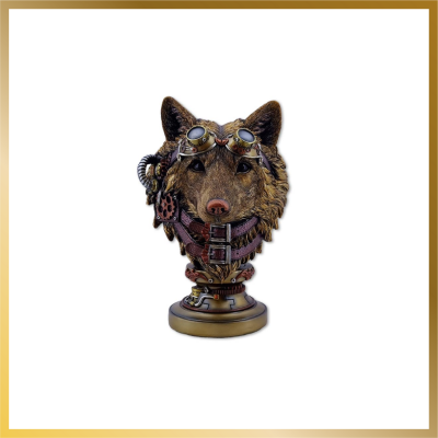 Figurine Loup Style Steampunk