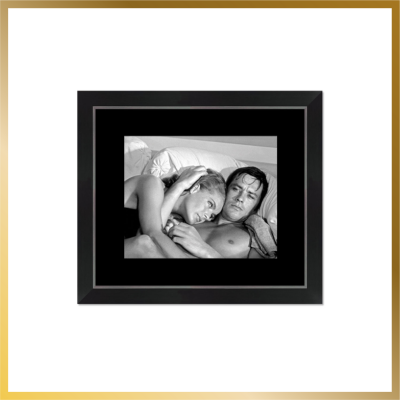 The Swimming Pool, A. Delon and R. Schneider, Framed Image