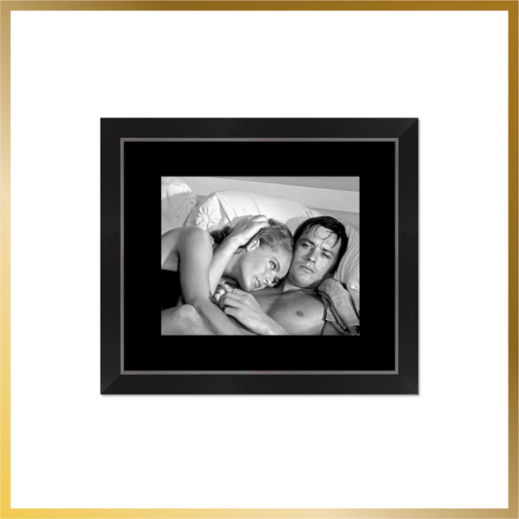 The Swimming Pool, A. Delon and R. Schneider, Framed Image