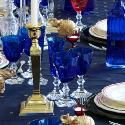 Dolce Vita Blue Water Glass*6 Mario Luca Giusti