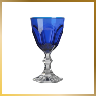 Dolce Vita Blue Wine Glass*6 Mario Luca Giusti