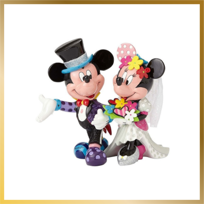 Mickey and Minnie wedding figurine by Romero Britto