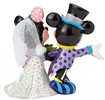 Mickey and Minnie wedding figurine by Romero Britto