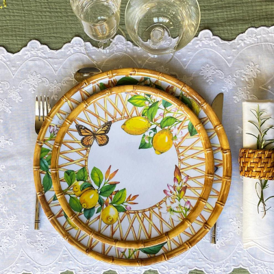 Set of 6 Dessert Plates - Capri Collection