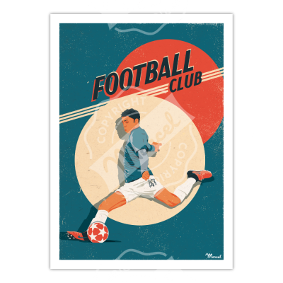 French Football Club Marcel Travel Poster