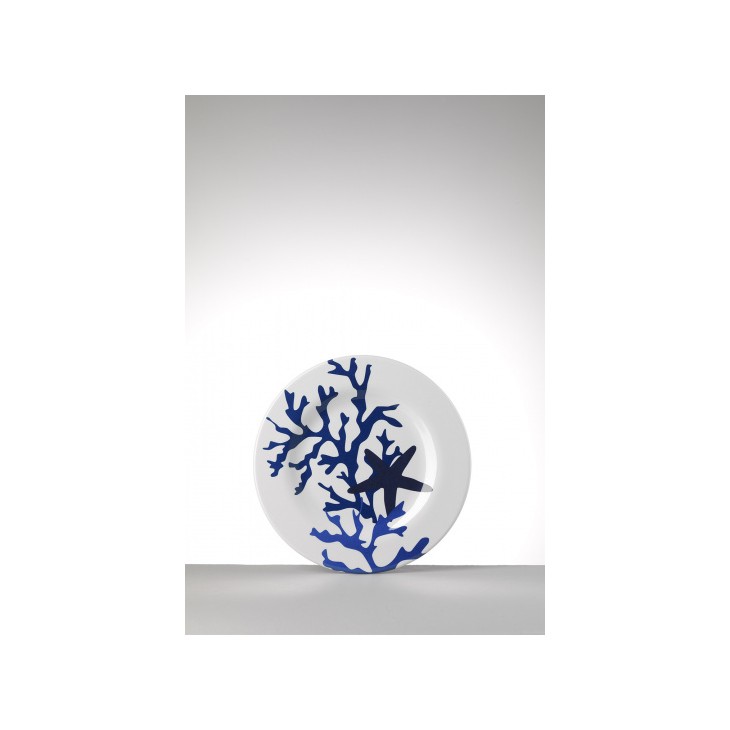 Assiettes Desserts*6 Corail Bleu Mario Luca Giusti