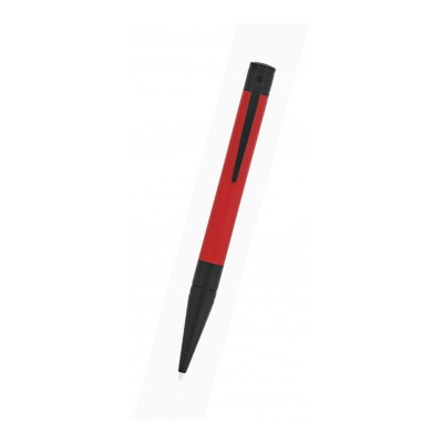 D-Initial Matte Animation Red Black Ballpoint Pen S.T. Dupont