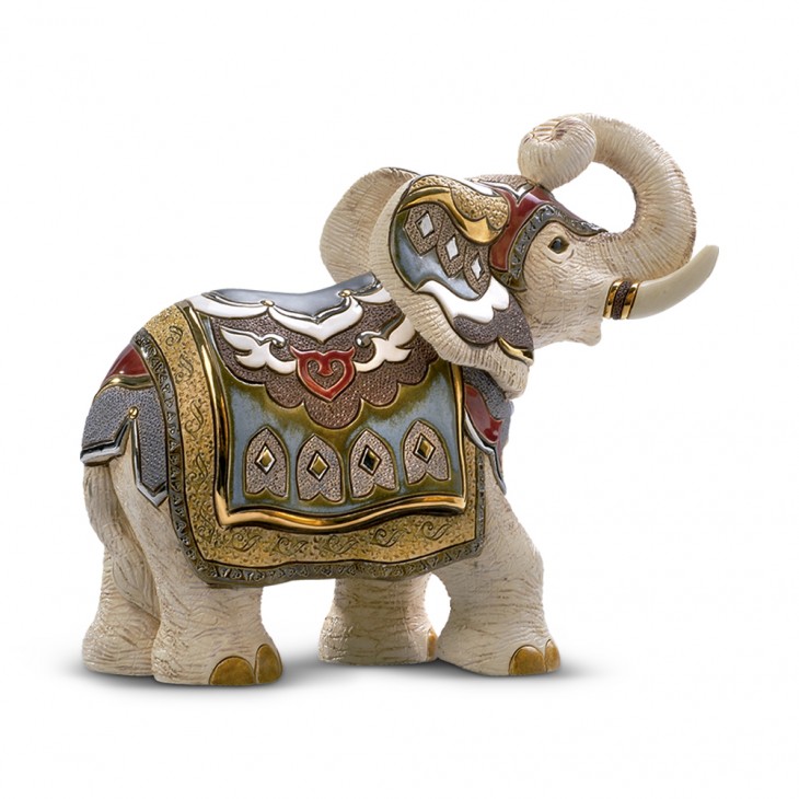 White Indian Elephant Sculpture De Rosa Rinconada
