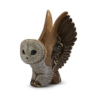 Winged Owl Sculpture By Rosa Rinconada