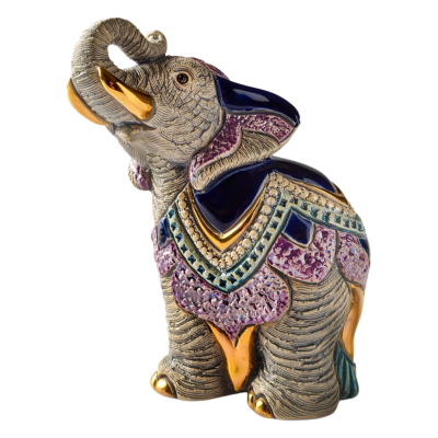 Indian Elephant Sculpture By Rosa Rinconada
