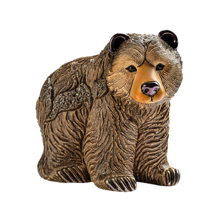 Grizzly Bear Sculpture By Rosa Rinconada