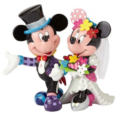 Mickey and Minnie wedding figurine by Romero Britto