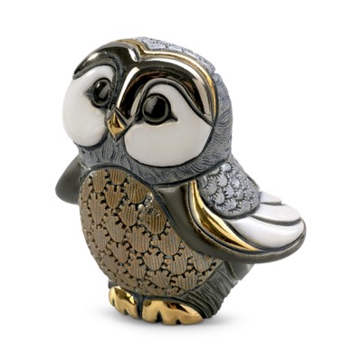 Baby Tawny Owl Figurine II by De Rosa Rinconada