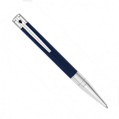 Initial Ballpoint Pen Blue Chrome S.T. Dupont