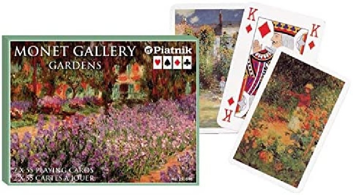 Jeux De Cartes Illustrés Monet Gallery Gardens Piatnik