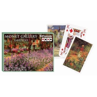Illustrated Card Games Monet Gallery Gardens Piatnik