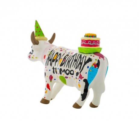 Vache Médium Happy Birthday Too Moo Cow Parade