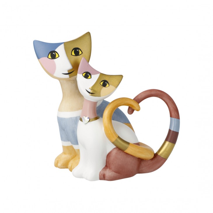 Figurine Couple De Chat Amoureux Rosina Wachtmeister