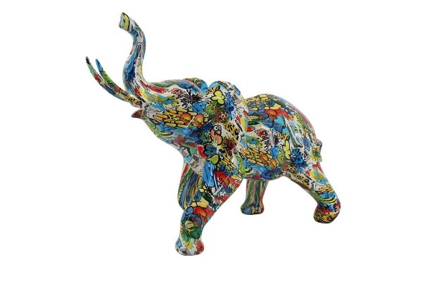 Graffiti Elephant Sculpture