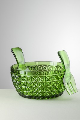 Acrylic Salad Bowl Green Churchill Collection Mario Luca Giusti