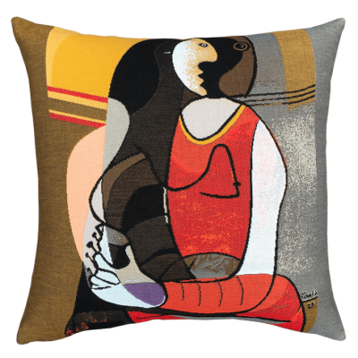Coussin Femme Assise Pablo Picasso Jules Pansu