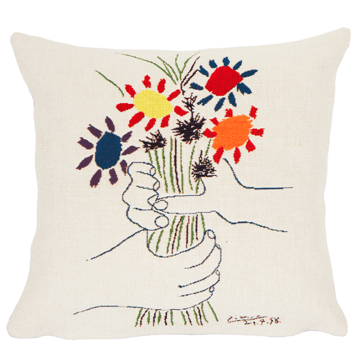 Cushion Flowers and Hands Pablo Picasso Jules Pansu