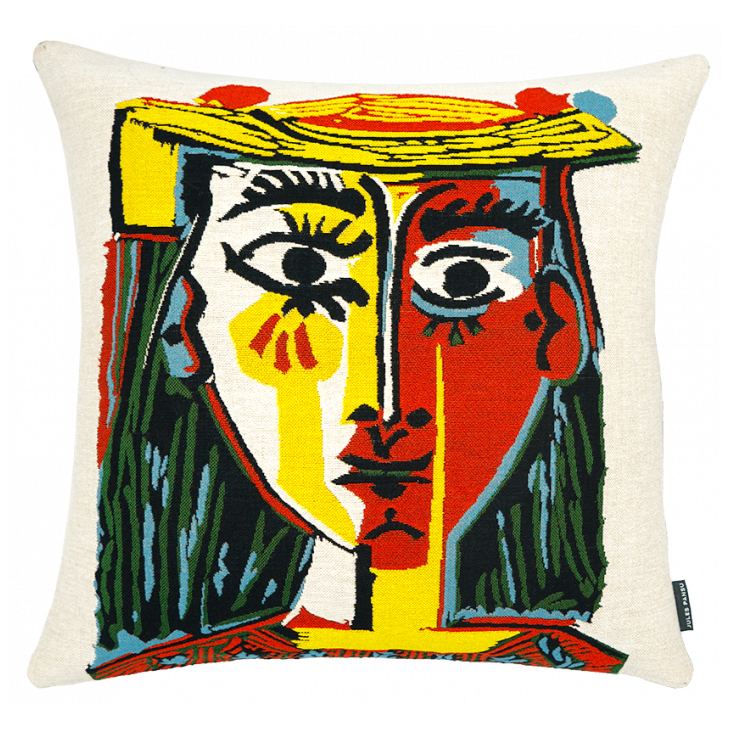 Coussin Woman with a hat Pablo Picasso1962 Jules Pansu