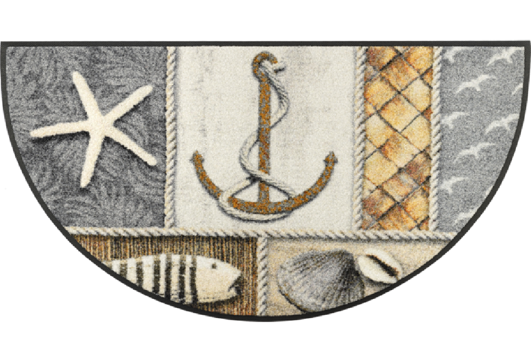 Tapis De Sol Round Coastline Kleen-Tex