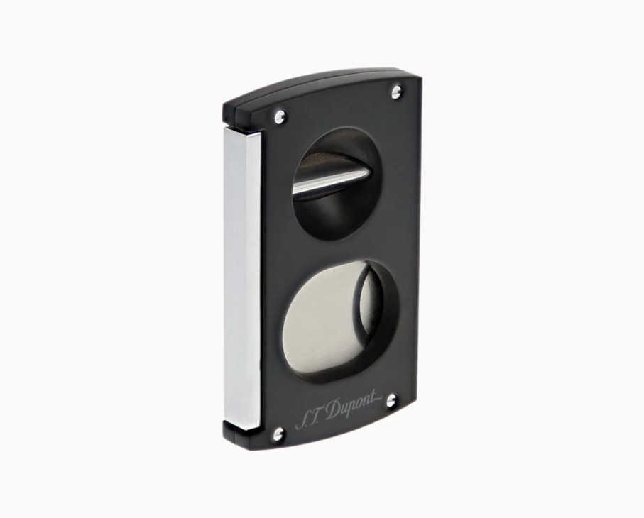 Double Blade Cigar Cutter Black S.T. Dupont