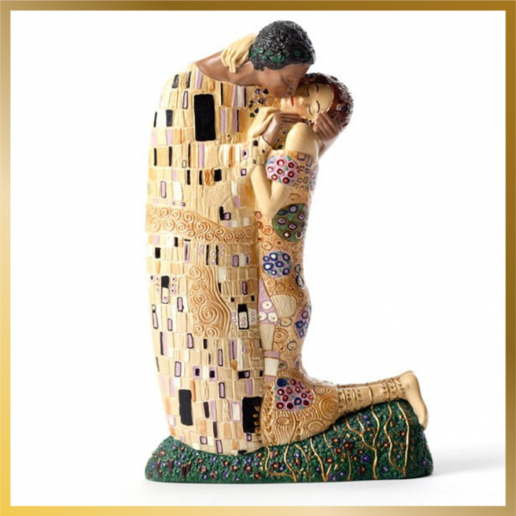 Figurine Le Baiser Reproduction Gustav Klimt