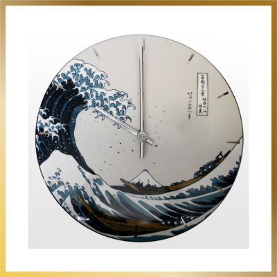 Horloge en Porcelaine La Vague Katsushika Hokusai