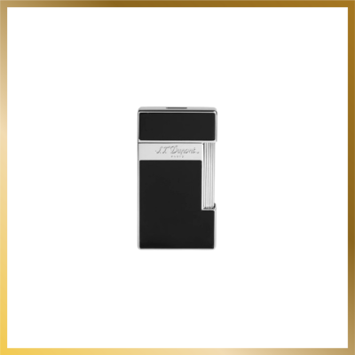 Slimmy Lighter Black Lacquer and Chrome S.T. Dupont