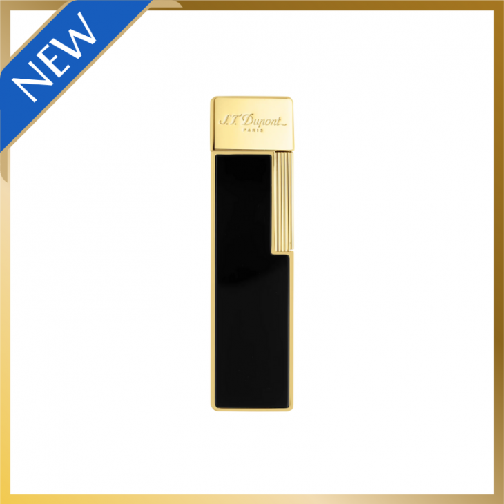 Briquet Twiggy Laque Noir et Doré S.T. Dupont