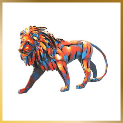 Sculpture Lion Pigment Marchant