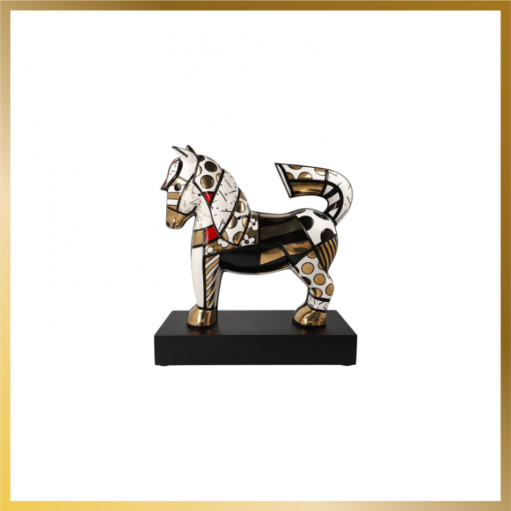 Sculpture Horse "Dancer Gold" by Romero Britto