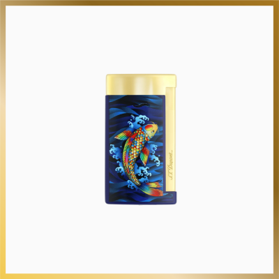 Lighter Slim7  Gold Koi Fish S.T. Dupont