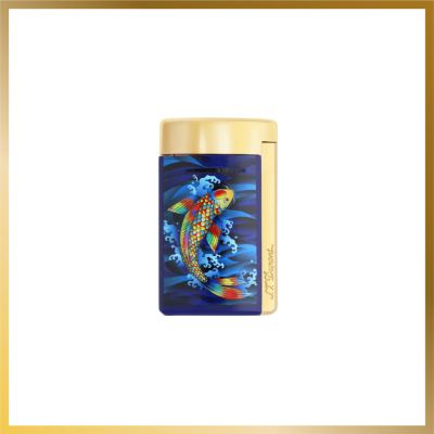 Gold Koi Fish Minijet Lighter by S.T. Dupont