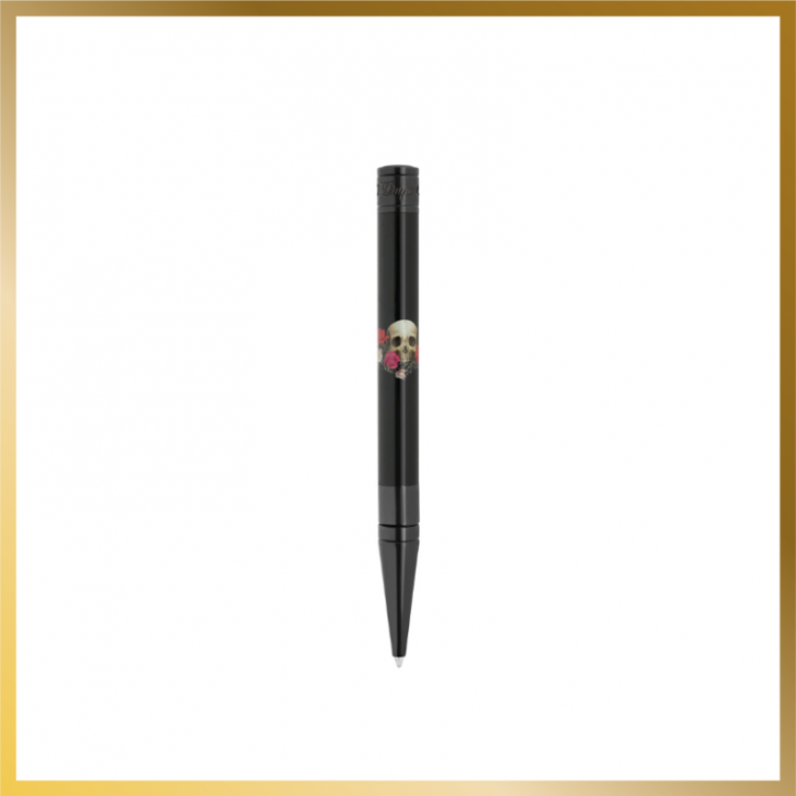 D-Initial Ballpoint Black Pen Memento Mori S.T. Dupont
