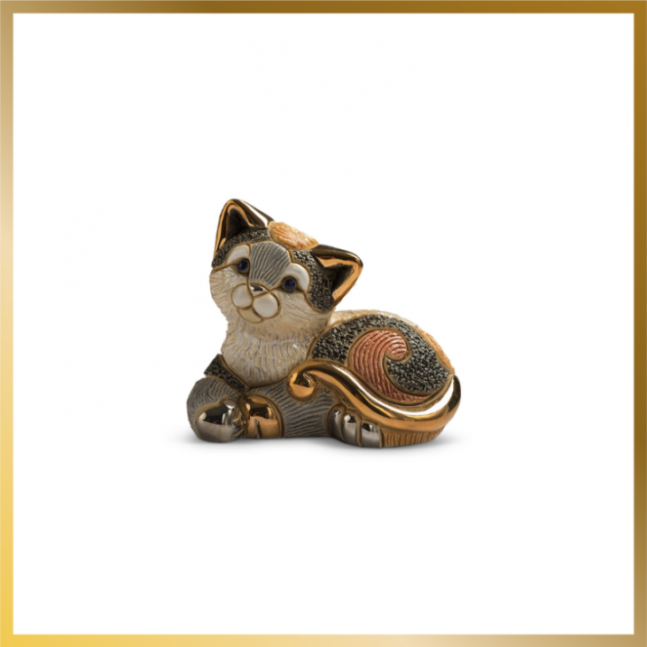 Calico Kitten Figurine by De Rosa Rinconada